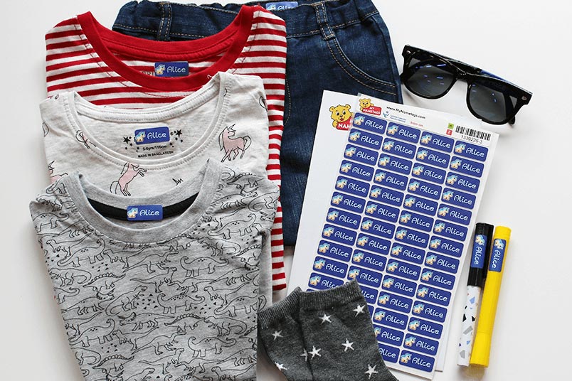 My Nametags colour iron-on labels